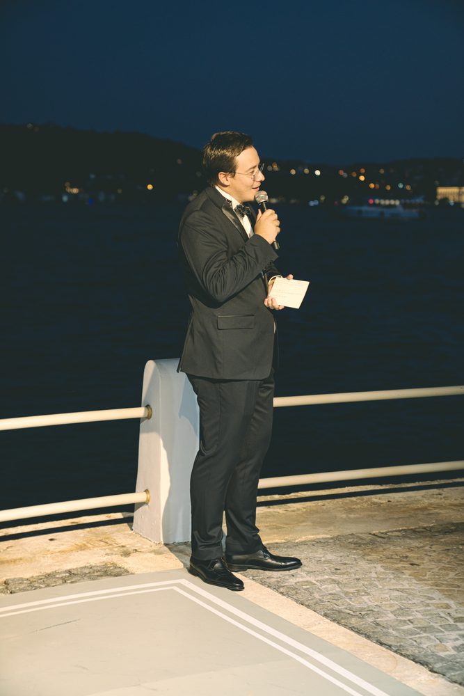 On stage